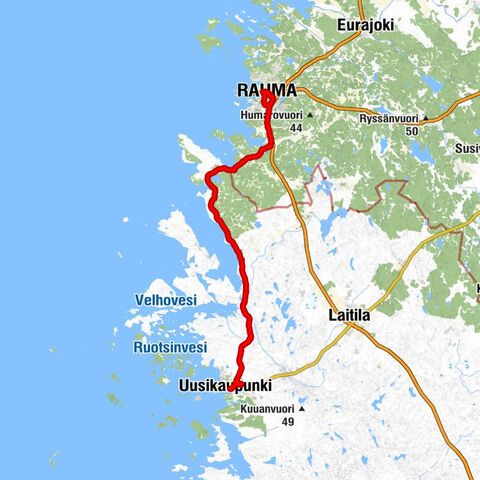 Rauma - Pyhän Ristin kirkko - ABC Kortela - Tarvonsaari