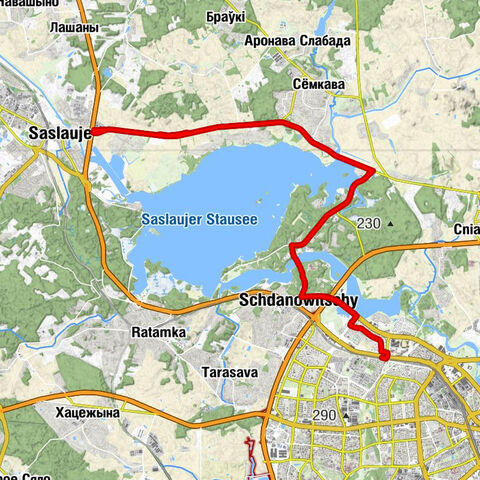 Мінск - Ждановічы - Каракатица - Берлога