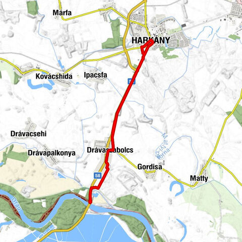 Drávaszabolcs - Csingli csárda - Jézus Szíve-templom - Harkány