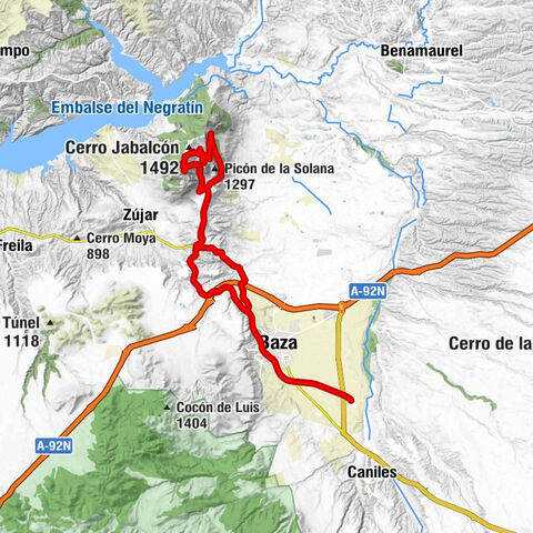 Loma de los Parreños - Zalema - Baza - Pico Jabalcón