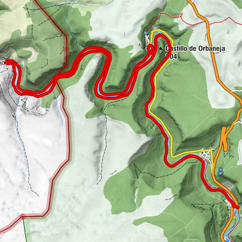 Quintanilla-Escalada - Ermita de San Roque - Escalada - Castillo de Orbaneja