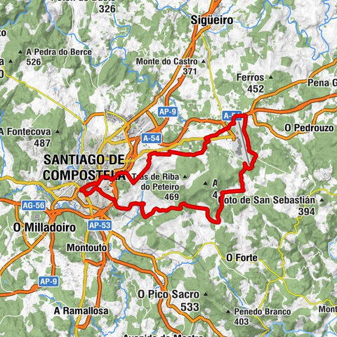 Santiago de Compostela - San Marcos - O Coto dos Olmos - A Chousa da Costa
