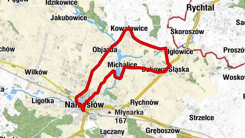 Namysłów - Kościół pw. Świętego Franciszka z Asyżu i Świętego Piotra z Alkantary - Kaplica pw. Przenajświętszej Krwi Chrystusa - Kościół pw. Świętego Jakuba Starszego