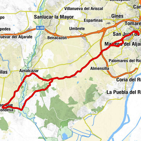 San Juan Alto - San Juan de Aznalfarache - Sevilla - Vado del Quema