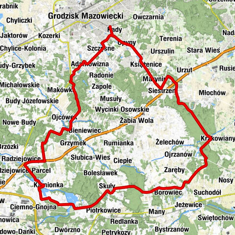 Grodzisk Mazowiecki - Kady - Kaprys - Szczęsne