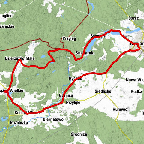 Dzierżążno Wielkie - Kościół pw. św. Anny - Kościół pw. Najświętszego Serca Pana Jezusa - Kościół pw. Matki Bożej Różańcowej