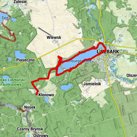 Klonowo - Stare Klonowo - Pólko - Lidzbark