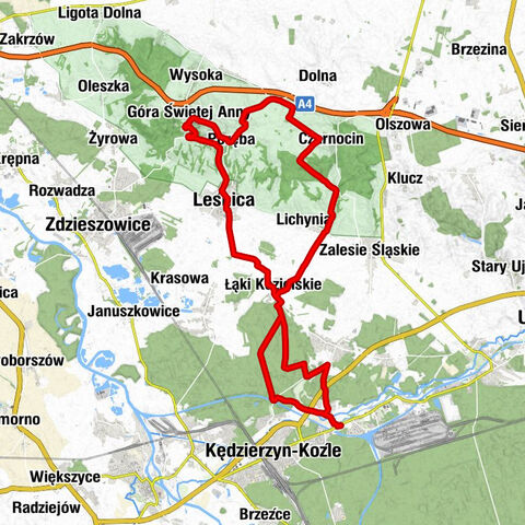 Lenartowice - Kaplica wotywna pw. Najświętszej Maryi Panny Fatimskiej - Kościół parafialny pw. Trójcy Świętej - Kędzierzyn-Koźle