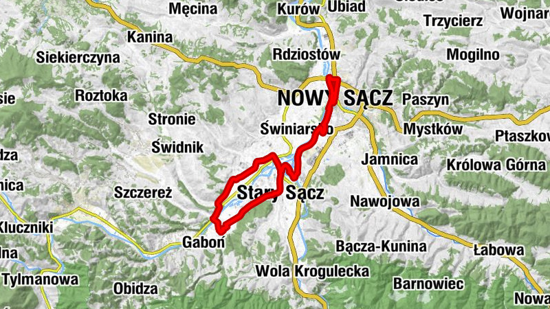 Gołkowice Górne - Stary Sącz - Nowy Sącz - Kościół Ewangelicko-Augsburski Przemienienia Pańskiego w Nowym Sączu