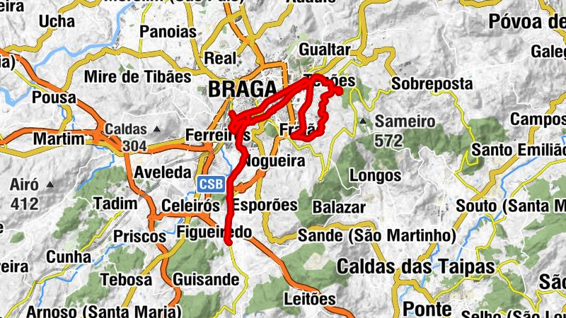 Churrasqueira Serração - Igreja de Maximinos - Igreja Evangélica Batista Central de Braga - Capela de Santa Justa