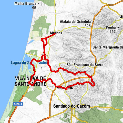 Melides - Vila Nova de Santo André - Giz - Santa Cruz