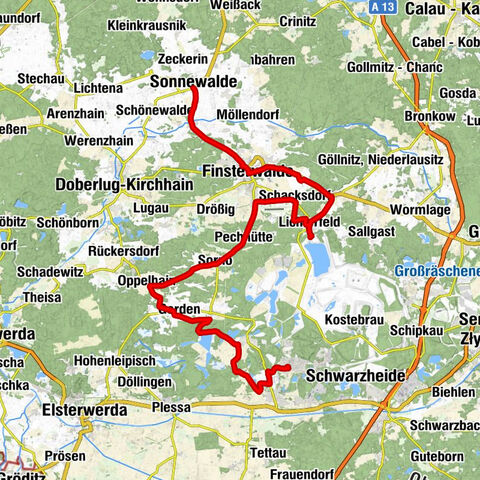 Sonnewalde - Kirche - Dorfkirche Sorno - Gorden