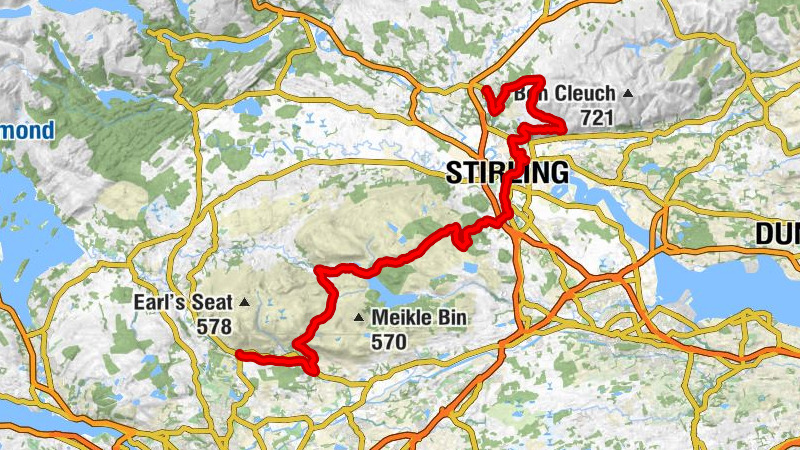 Strathblane - Lewis Hill - Dumyat - Dunblane