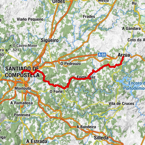 Arzúa - Capela da Madalena - San Marcos - Santiago de Compostela