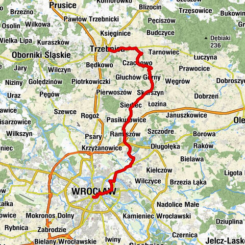 Trzebnica - Prababka - Wzgórze Partyzantów - Kościół parafialny pw. Bożego Ciała