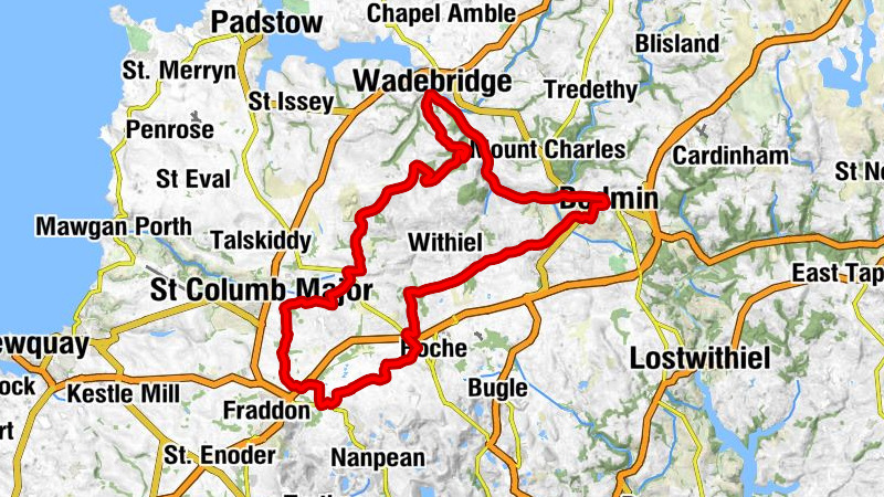 Bodmin - St Lawrence - Lower Woodley - Wadebridge