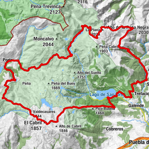A Rebenton - El Cabril - Valdecasares - Pedrazales