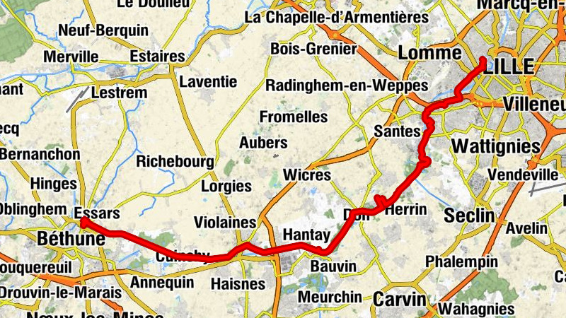 Beuvry - Église Saint-Maclou - Haubourdin - Le Champ de Courses