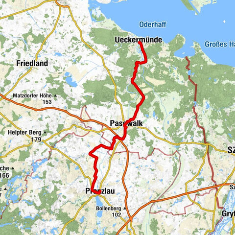 Prenzlau - St. Jacobi - St. Maria Magdalena - Ueckermünde Stadthafen