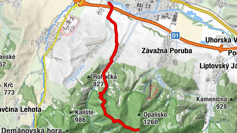 Liptovský Mikuláš - NIžné Polširoké - Vápenná - Končitý vrch