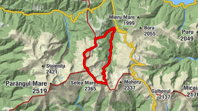 Voineasa - Setea Mare - Coasta lui Rus - Petrila
