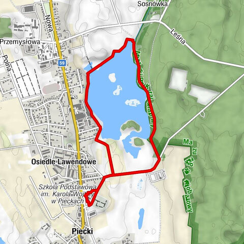 Piecki - Kościół pw. Matki Bożej Różańcowej - Kaplica pw. Miłosierdzia Bożego - Kościół pomocniczy