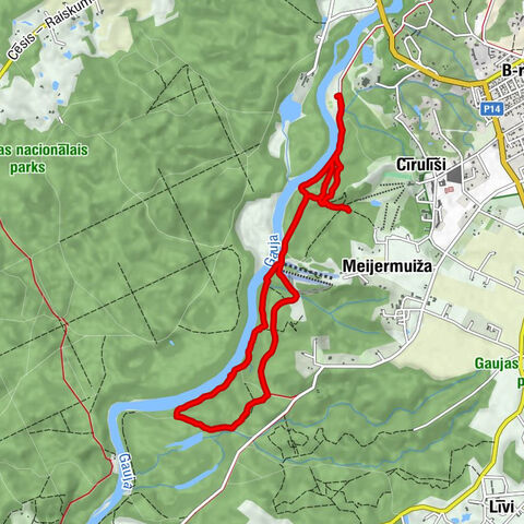 Cēsis - Dzidravots - Līgavas ala - Drabešu pagasts