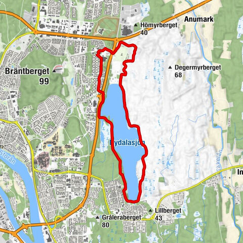 Nydala - Umeå - Marieområdet