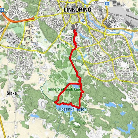Linköping - Södra Ekkällan - Smedstad - Fröberget