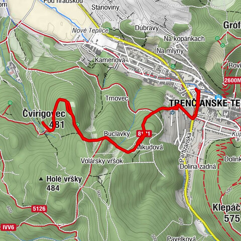 Kostol sv. Štefana Uhorského - Trenčianske Teplice - Buclavky - Čvirigovec