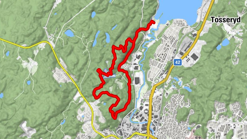 Almenäs - Rya klint - Borås - Ryda