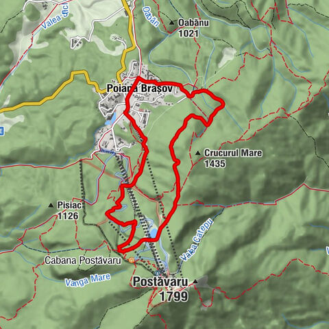 Poiana Brașov - Poiana Ruia - Peștera de Lapte
