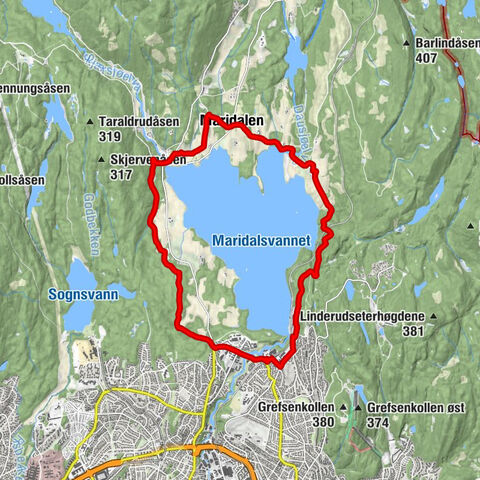 Kjelsås - Maridalen kirke - Maridalen - Oslo