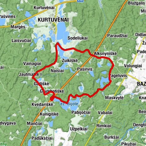 Pageluvis - Čeprečiškė - Alksnyniškė - Naisiai