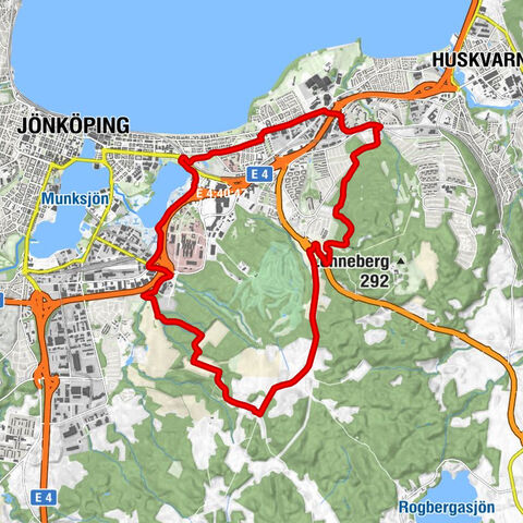 Huskvarna - Österängen - Jönköping - Kungsängen