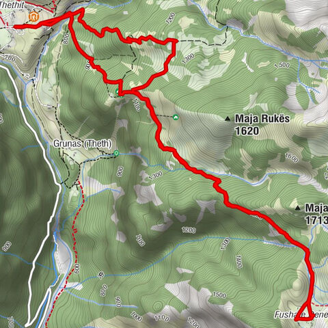 Fusha e Denellit schöne Hochebene bei Theth