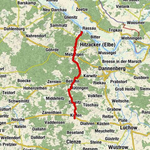 Tießau nach Kiefen reiten
