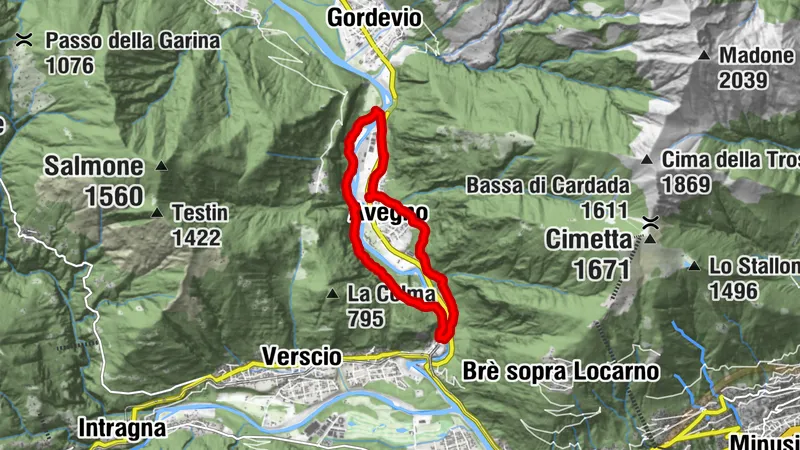 Avegno-Ponte Brolla Trail