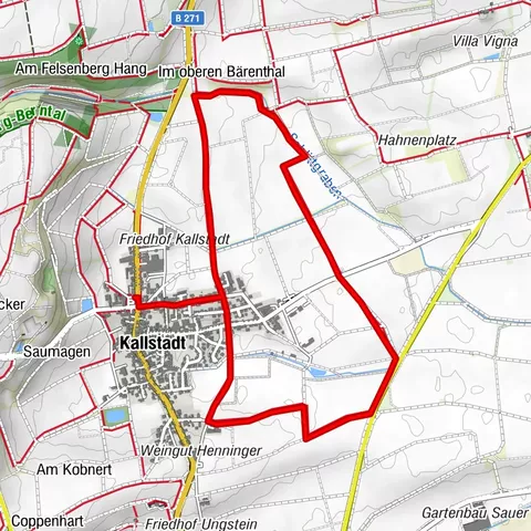 Randonnée viticole : Kallstadt - Burgunderweg