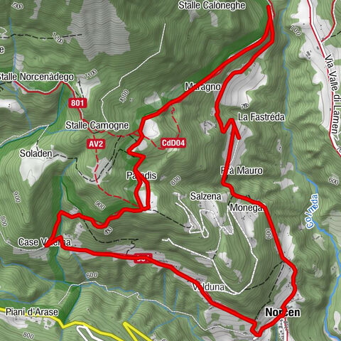 🌳 Les Paradisi di Norcen – Entre maiolere et arbres monumentaux