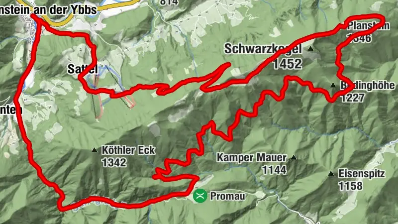 Circuit Sonnbrand-Alm Hollenstein/Ybbs