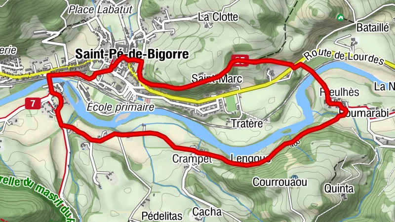 Circuit n°1 - Lourdes - Le bout du pont