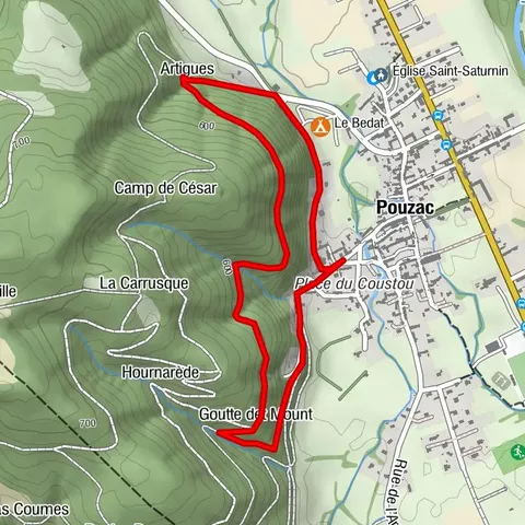 La boucle des hauts de Pouzac