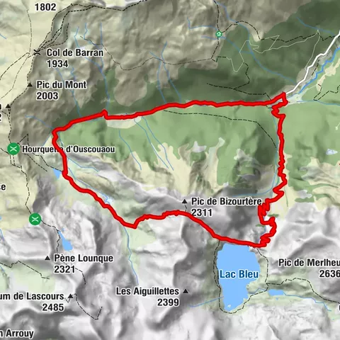 Le circuit du lac Bleu