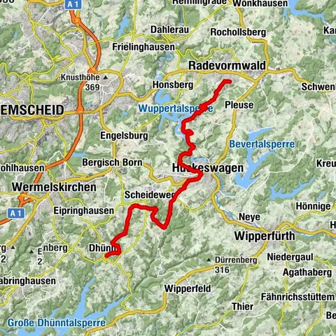 Bergischer Panoramasteig - Etappe 4: Dhünn - Radevormwald
