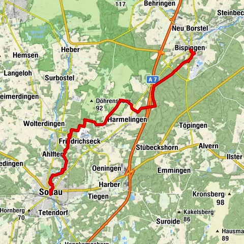Bispingen - Soltau (23 km)  Etappe 6