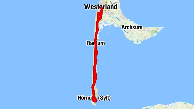 kleine Süd-Rundtour - von Westerland nach Hörnum