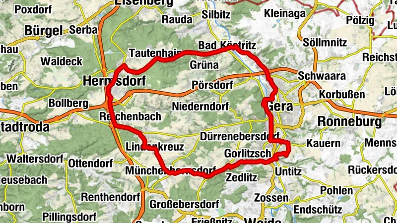 Kulturweg der Vögte - Etappe 2: Rund um Gera