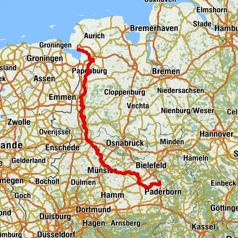 EmsRadweg - Von der Senne bis zur Nordsee