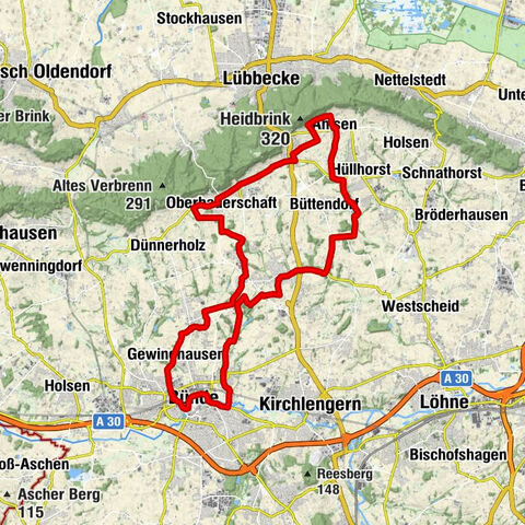 Bauernbad Radelroute